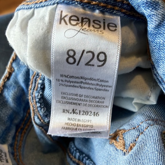 Women’s Kensie Skinny Mid Rise Jeans, Size 8/29 - Picture 7 of 7
